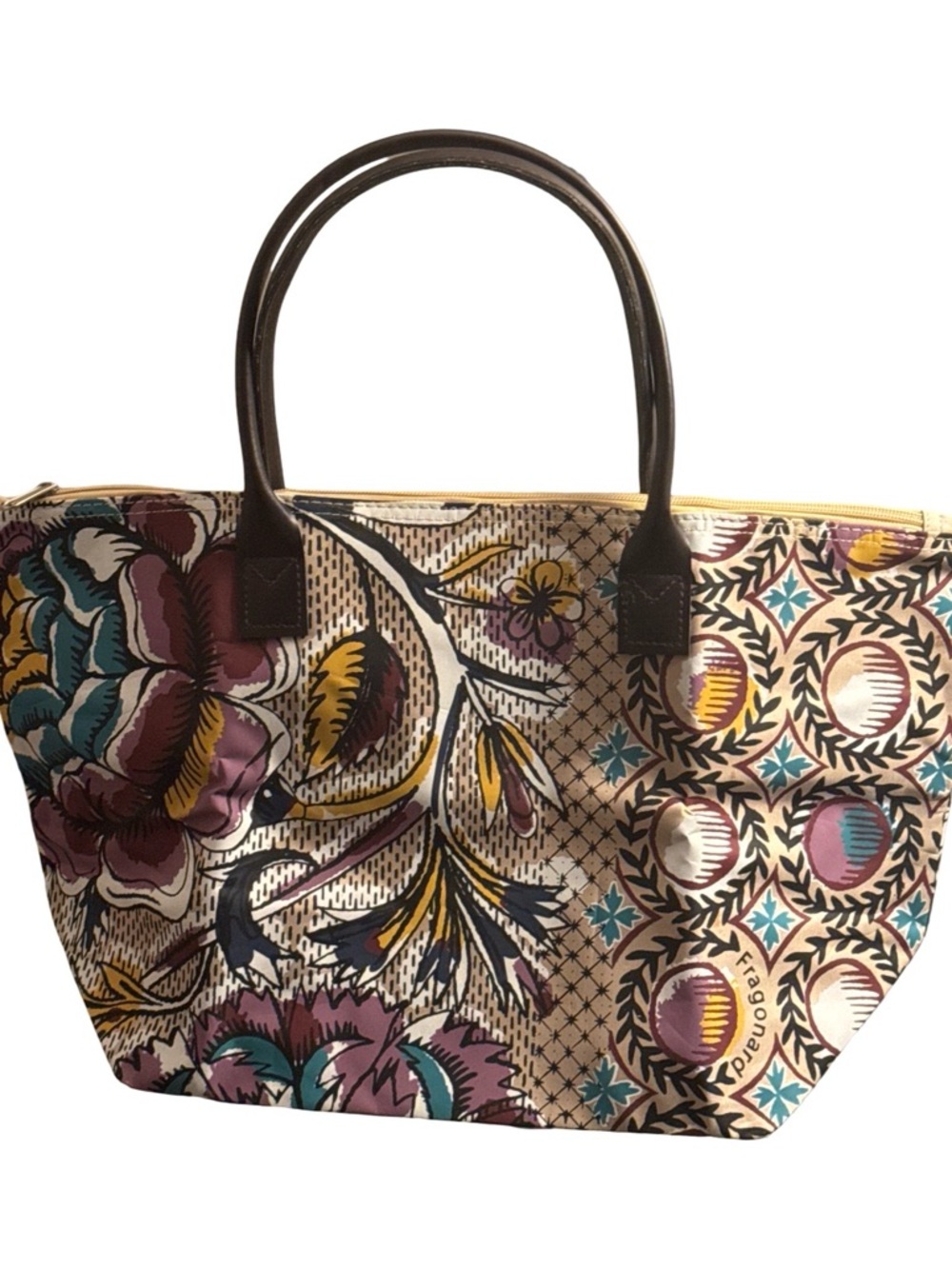 Fragonard  Tote Bag with Dark Brown Handles